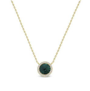 Spark VOGUE gilded Necklace Emerlad - 1579
