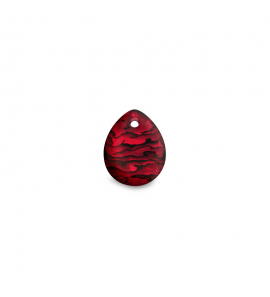 MY iMenso Carezza Goccy single stone "abalone in red resin" flat 15mm - 3230058
