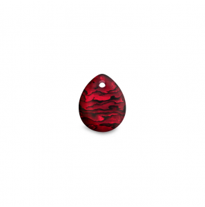 MY iMenso Carezza Goccy single stone "abalone in red resin" flat 15mm - 3230058