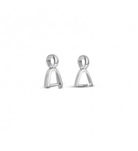 MY iMenso Carezza pair of Bail for ear-pendant for L stones (925/rhod-plated) - 3230080