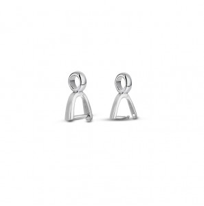 MY iMenso Carezza pair of Bail for ear-pendant for L stones (925/rhod-plated) - 3230080