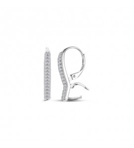 MY iMenso Carezza earhook Double Zirconi for M&L stones (925/rhod-plated) - 3230086
