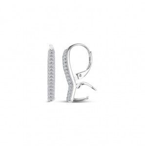 MY iMenso Carezza earhook Double Zirconi for M&L stones (925/rhod-plated) - 3230086