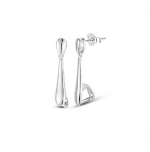 MY iMenso Carezza earstud Sphérique Plano for M&L stones (925/rhod-plated) - 3230090