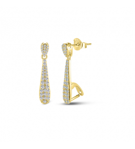 MY iMenso Carezza earstud Sphérique Zirconi for M&L stones (925/1Mgold-plated) - 3230093