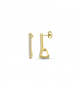 MY iMenso Carezza earstud Zirconi for M&L stones (925/1Mgold-plated) - 3230095