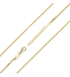 MY iMenso "jasseron flat" necklace (925/1Mgold-plated) 42+5cm - 3230103