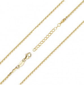 MY iMenso "jasseron flat" necklace (925/1Mgold-plated) 42+5cm - 3230103