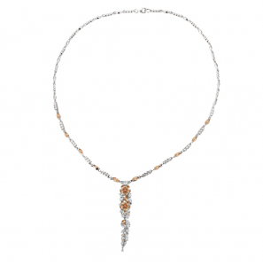 MY iMenso ODM "Atessa Champagne" necklace (925/rhod-plated) - 3230104