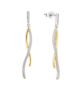 MY iMenso ODM "Moderno" earrings (925/rhod/0,5Mgold-plated) - 3230112