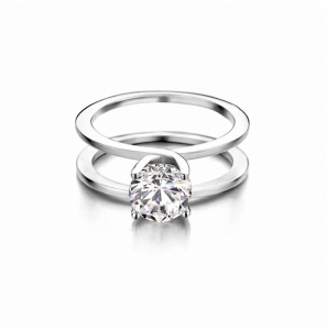 MY iMenso "solitair" ring (925/rhod-plated) size 56 mt 17¾ - 3230114