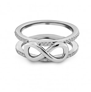 MY iMenso Anelli ring "infinity" (925/rhod-plated) size 56 mt 17¾ - 3230115