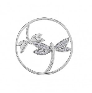 MY iMenso Grande (33mm) insignia fantasy "3D dragon fly" (925/rhod-plated) - 3230117