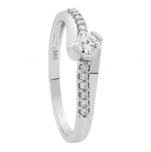 ID dames ring met  0.25 crt TW/SI - 3230137