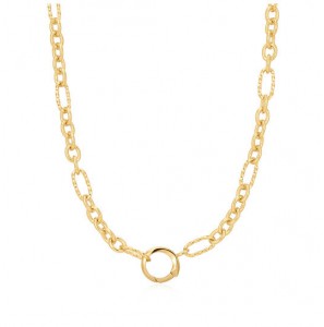 Ania  Haie Gld Mix Link CharmCh. Con. Neckl. - 3230150