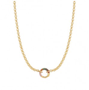 Ania  Haie Pop Charms - Schakelcolliers - Zilver / 14kt GP - Zirkonia - 3230154