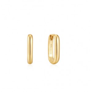 Ania  Haie Pop Charms - Oorringen met klapsluiting - Zilver / 14kt GP - Zirkonia - 3230166