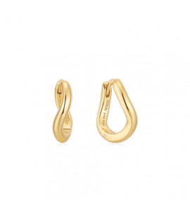 Ania  Haie Pop Charms - Oorringen met klapsluiting - Zilver / 14kt GP - Zirkonia - 3230167