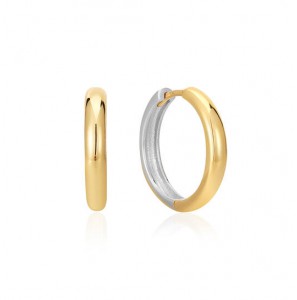 Ania  Haie Pop Charms - Oorringen met klapsluiting - Zilver / 14kt GP - 3230170