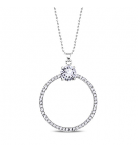 Spark RONDA CIRCLE Necklace Crystal - 3230231