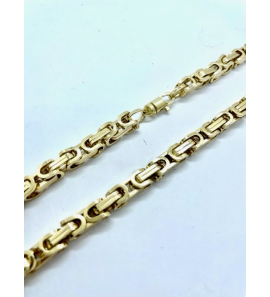Goud koningscollier 5.7 mm 60 cm - 3230236