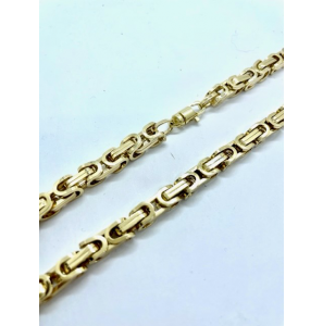 Goud koningscollier 5.7 mm 60 cm - 3230236
