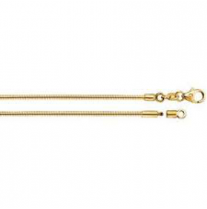 Goud Omega rond 1.1 mm 45 cm schroefsluiting - 3230237
