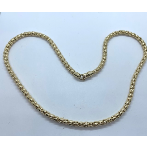 Goud collier popcorn 4.2 mm 45 cm - 3230243