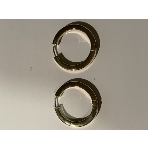 Goud klapcreolen vierkantebuis 3 mm 25 mm - 3230248