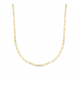Goud collier paperclip extra small 45 cm - 3230265
