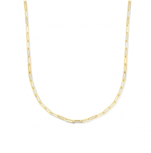 Goud collier paperclip extra small 45 cm - 3230265