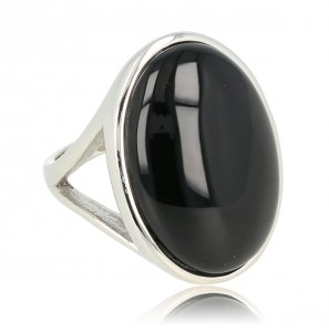 My Bendel Vita ring met grote onix mt. 16 - 3230290
