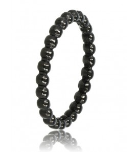 My Bendel ring zwarte bolletjes mt. 16 - 3230310
