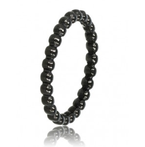 My Bendel ring zwarte bolletjes mt. 16 - 3230310