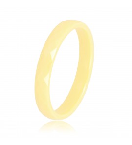My Bendel ring keramiek pastel geel facet mt. 19 - 3230312