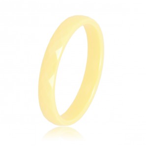 My Bendel ring keramiek pastel geel facet mt. 19 - 3230312