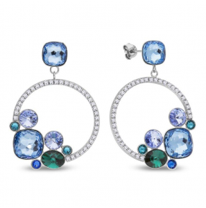 Spark KALEIDOSCOPE Earrings Aquamarine, Emerald, L. Sapphire, Capri Blue, Blue Zircon - 3230365