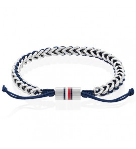 TOMMY HILFIGER GEVLOCHTEN ARMBAND - STAAL - 19,5CM - 3230484