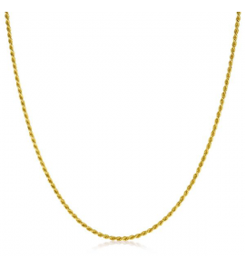 ZINZI gold plated zilveren koord ketting ZILC-K45G - 3230498