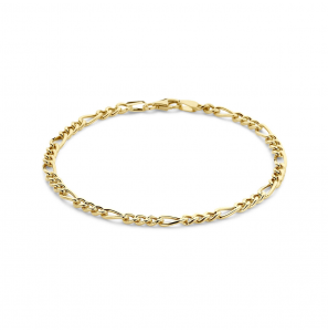 Goud armband figaro 3,7 mm 19,5 cm - 3230576
