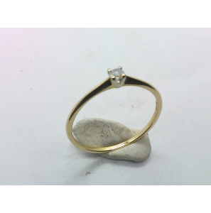 Goud dames ring met diam-bril. 0,09 ct. WE/SI - 3230642