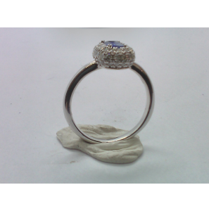 Goud dames ring met 0.55 ct. WE-P2 en Blauw saffier 0.45 ct. - 3230644