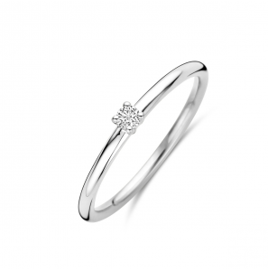 Wit Goud dames ring met 0.05 ct. WE-SI - 3230651
