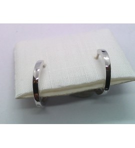 Wit Goud klap oorringen 13.5x1.6 mm - 3230677