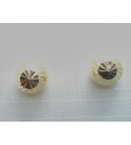 Goud oorknop bol diamante 6.7 mm - 3230679