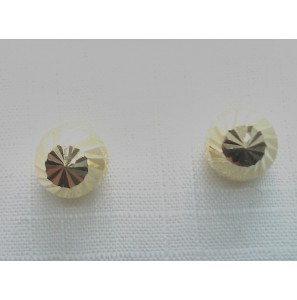 Goud oorknop bol diamante 6.7 mm - 3230679