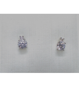 Goud oorknop met zirkonia - 3230690