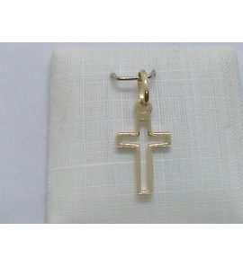 Goud hanger kruisje open  14x9 mm - 3230712