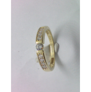 Goud dames ring met zirkonia - 3230727