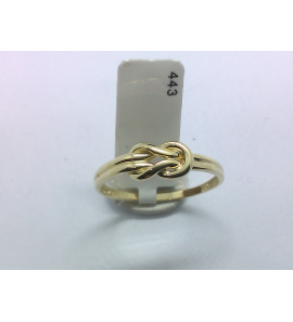 Goud dames ring met knoop - 3230733
